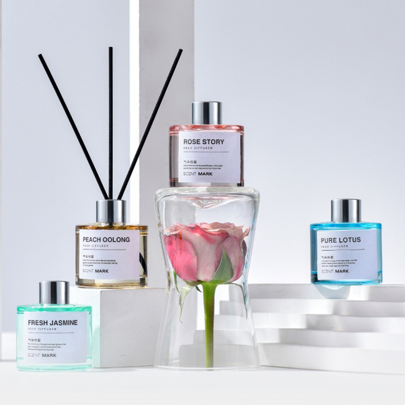 Home Fragrance Jasmine Diffuser - 50ml Reed Difüzör Setleri Gül Lavanta