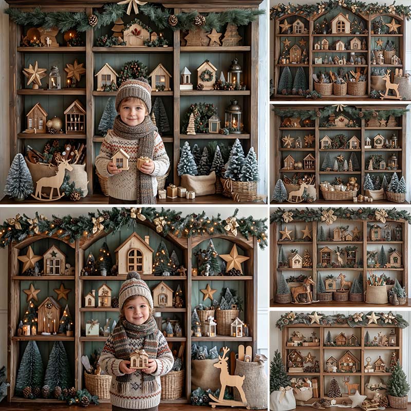 Home Fragrance Gingerbread - LS Yeşil Noel Mutfak Arka Plan