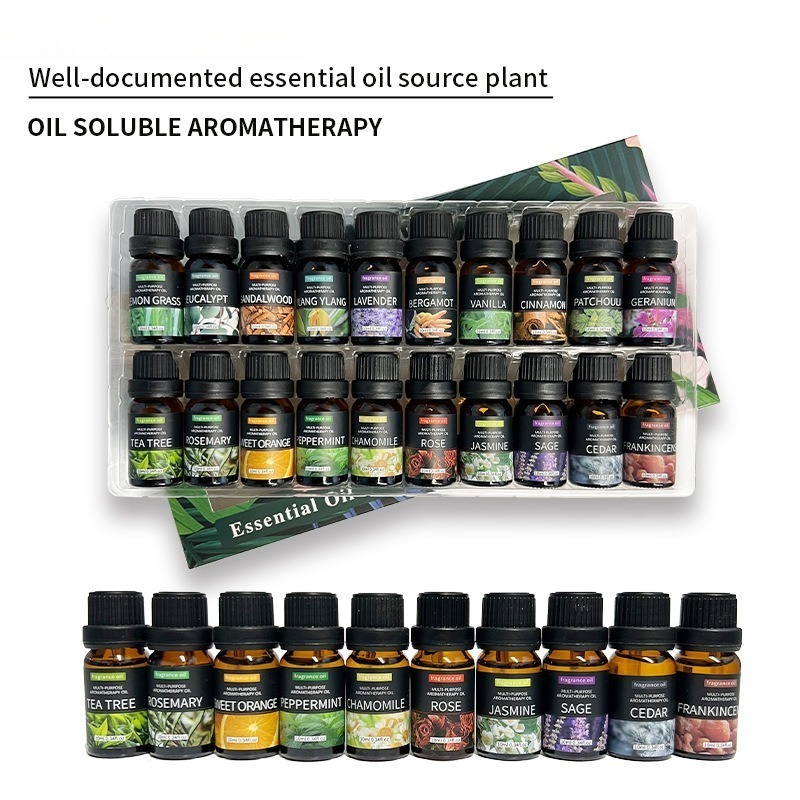 Home Fragrance Set - 20 Çeşit Aromaterapi Esansiyel Yağ Seti