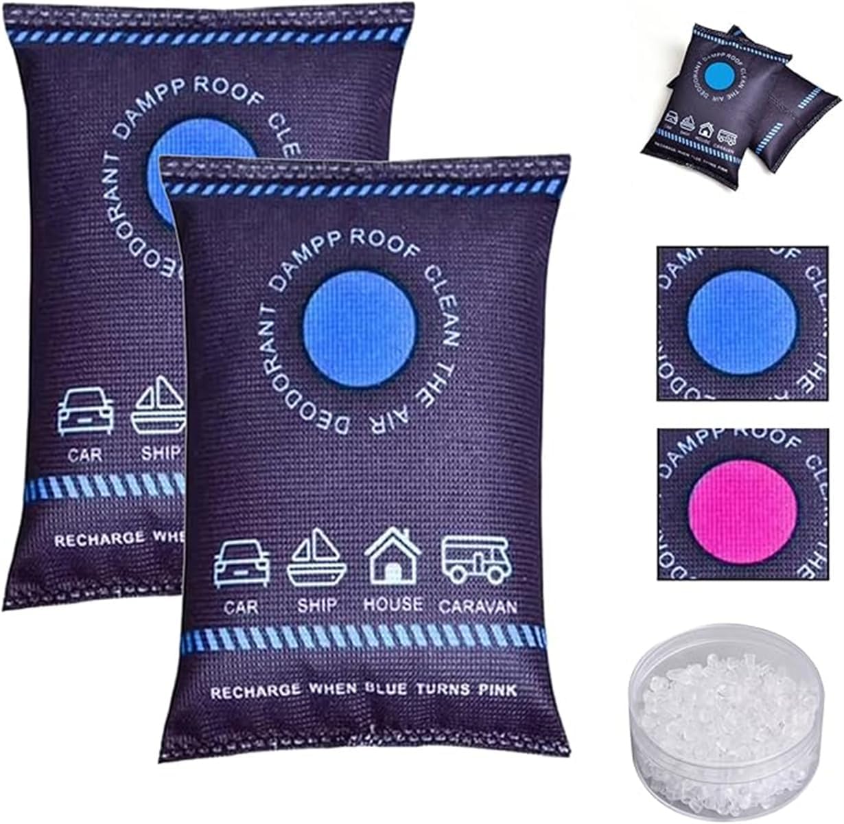 Home Fragrance Sachet - Yeniden Kullanılabilir Silikon Nem Alma Torbası