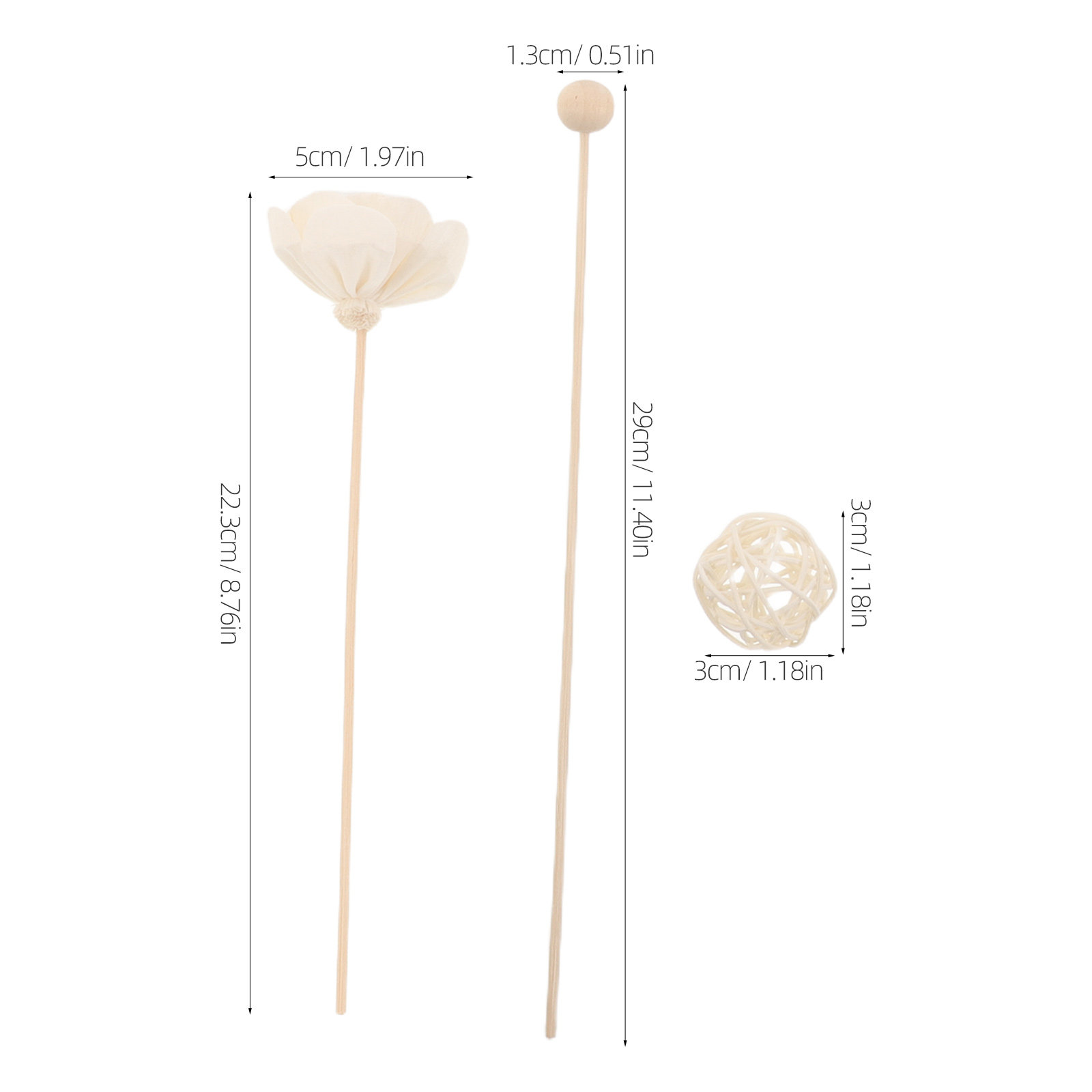 22 Parça Yasemin Esanslı Çubuk - Home Fragrance Jasmine Diffuser incelemesi ve fiyatı