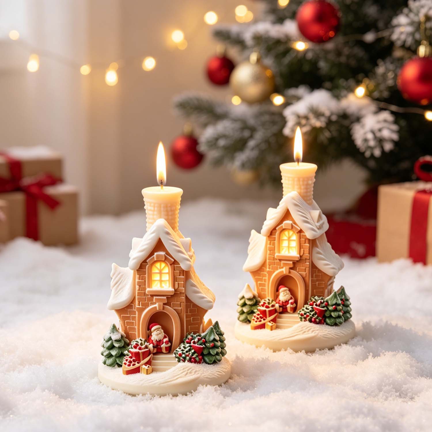 3D Noel Baba Kar Evi Silikon M - Home Fragrance Gingerbread incelemesi ve fiyatı