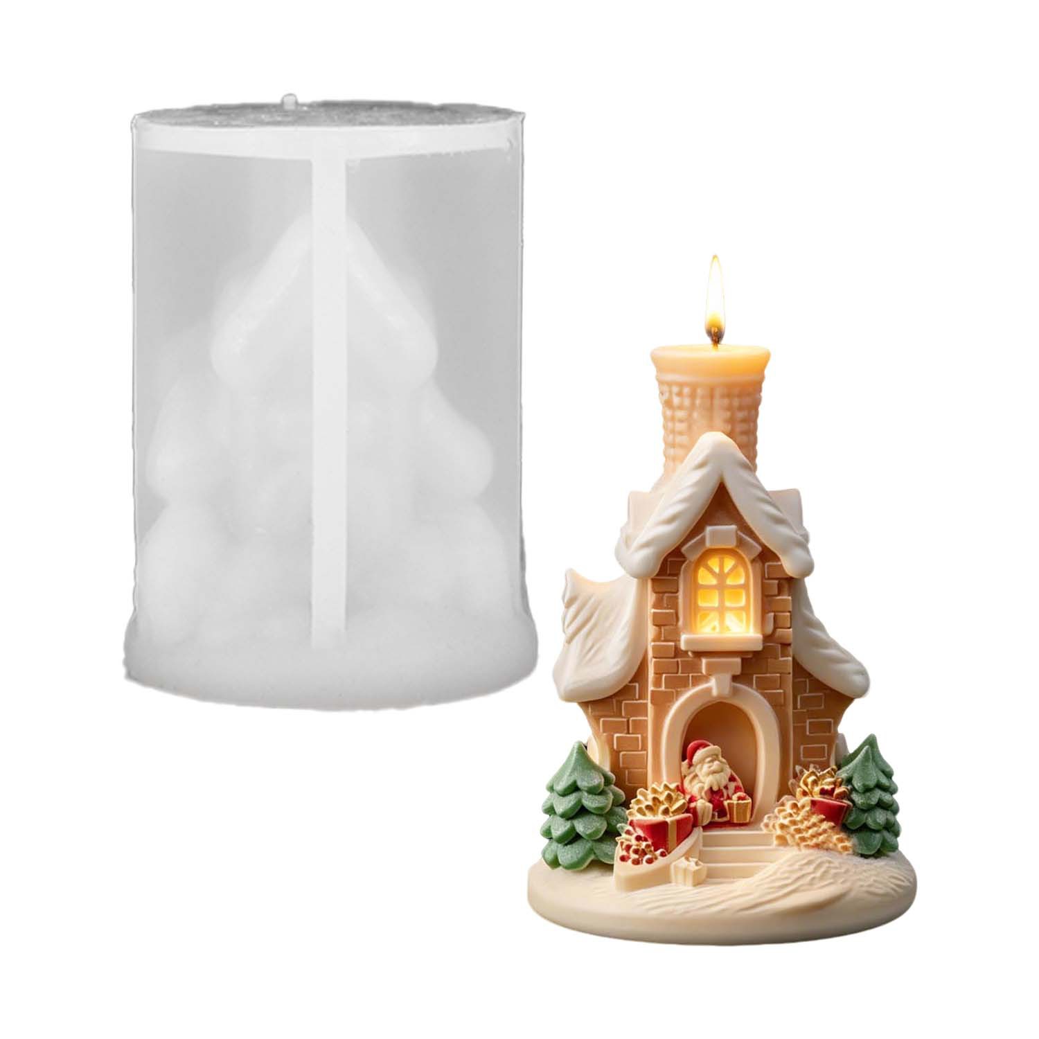 3D Noel Baba Kar Evi Silikon M - Home Fragrance Gingerbread incelemesi ve fiyatı